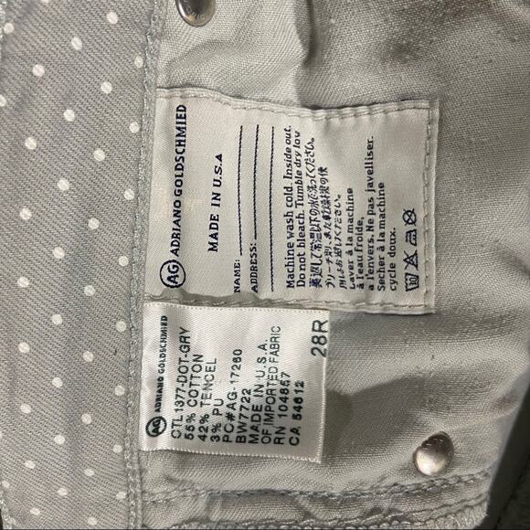 Ag Adriano Goldschmied The Stevie Ankle Gray Dot - Picture 4 of 8